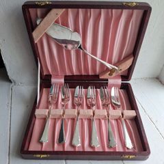 Vintage Silverplate Cake Fork Set
