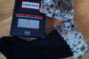 Hunter kids leopard cuff welly socks