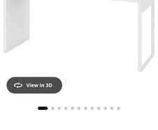 White Ikea Micke Desk