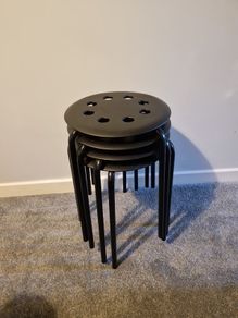 4 Ikea Marius Stools