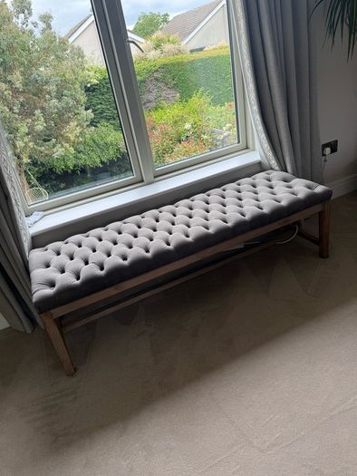 Ventura interiors velvet ottoman
