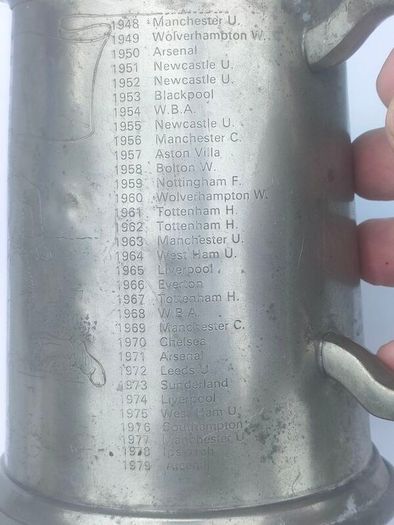 1872-1979 FA Cup Oxford Utd Memorial Pewter tankard