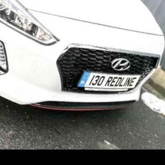 I30 redline front and back splitter..