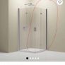 Top quality German bifold shower door Image 2