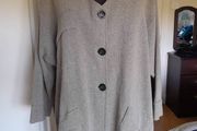 Transparent Asymmetrical Jacket. Plus Size