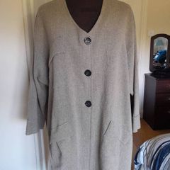 Transparent Asymmetrical Jacket. Plus Size
