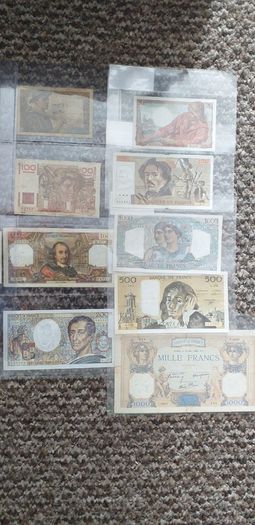 Francs France Lot 20 Pcs. - 1793 & 1940 To 1992