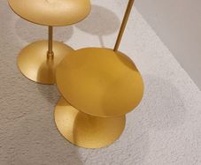Gold Pillar Candle Holders