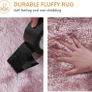 FREE EXPRESS SHIPPING Soft Fluffy Area Rugs Faux Fur Floor Carpet Rug Extra Soft and Comfy Carpet Non-Slip Indoor Fluffy Thick Area Rug for Living Room Bedroom (Pink, 80 x 160 cm) Image 2