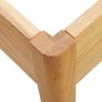 Bed Frame Solid Oak Wood 100x200 cm Image 3