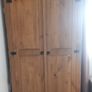 Mexican pine wardrobe and 6 drawer storage unit Image 2