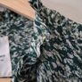 Part Two Green Print Blouse Sz 42 /14 Uk J1 Image 3