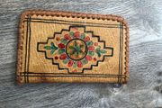 Vintage leather cards wallet