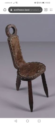 Spanish Birthing Chairs and jug table (3 piece set)