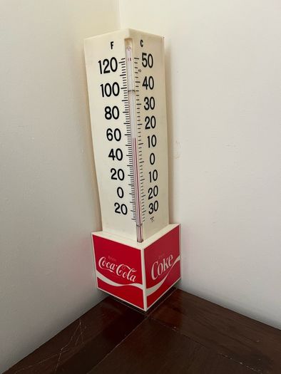 Coca Cola 1970's Thermometer New Plastic