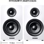 Active Bluetooth 5.0 Bookshelf Speakers 60W Carbon Fiber Speaker Unit Built-in 24bit DAC Dynamic 3D Surround Sound 2.0 Computer PC Monitor Gaming Speakers (FREE POSTAGE) Image 7