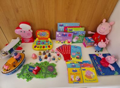 Peppa Pig toys and books set