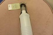 Clip on doggy water bottle and drinking tray