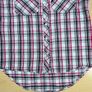 Quicksilver Button Up Short Sleeve Shirt Pink Plaid Sz Small - Pearl Button Image 5
