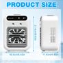 Portable Air Cooler, Personal Mini Air Conditioner, 3 in 1 Mini Evaporative Conditioner with Handle / 7 LED Light/Humidifier/Purifier/ 3 Speeds Desktop Cooling Fan for Home, Office and Bedroom Image 2