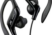 JVC HA-EB75 In-Ear Sweat Resistant Sports Headphones with Adjustable Clip - Black