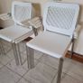 7 x white canteen/cafe chairs Image 4