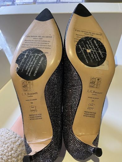 New 38 LK Bennett Audrey Kitten Heel Courts