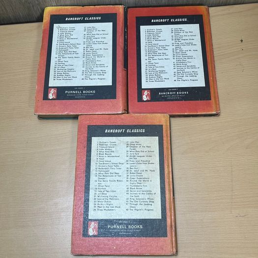 Bancroft Classics Vintage 1970s HB Three Musketeers, Robin Hood & Old Curiosity