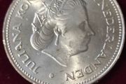 Netherlands 10 Gulden 1970 Silver Coin UNC