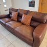 Brown/Tan 2 & 3 seater leather couches Image 7