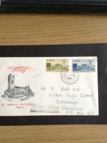 1968 First Day Covers Europa, Human Rights, Limerick Cathedral