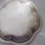 a small  vintage solid  silver tray Image 3
