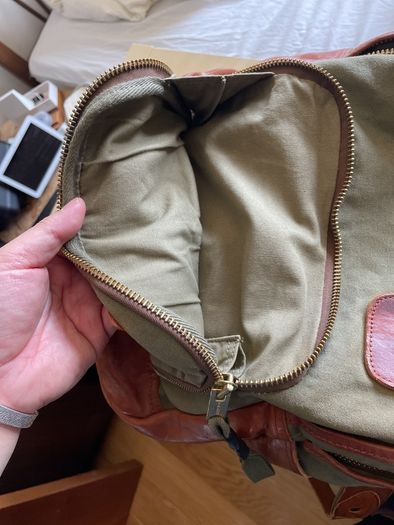 Military style leather Laptop/travel bag