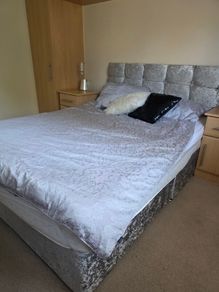 Double Divan bed with Headboard