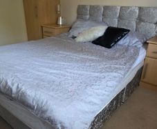 Double Divan bed with Headboard