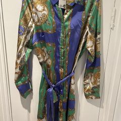 Satin Shirt Dress BNWT