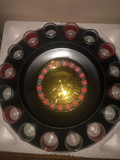 Roulette shot drinking game