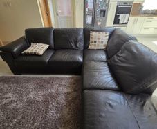 Sofa - wooden table - two chairs