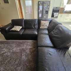 Sofa - wooden table - two chairs