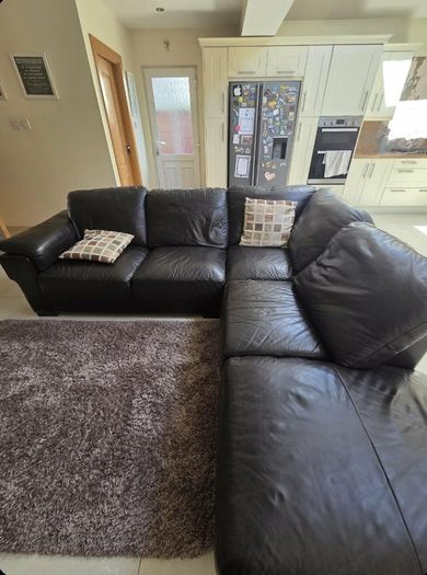 Sofa - wooden table - two chairs