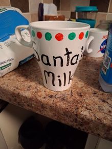 santas milk cup