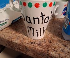 santas milk cup