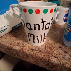 santas milk cup