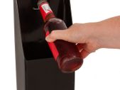 Plastic TM Pub Bar Stand-Up/Wall Mounted Bottle Opener and Catcher, Black, 30cm x 15.2cm x 8.6cm