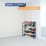 5 Tier Shoe Rack Organiser, Heavy duty storage unit, Quick Assembly No Tools Required, Holds upto 15-20 pairs (BLACK) Image 4