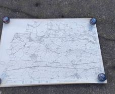 1953 38x27" Ordnance Map of Lucan
