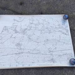 1953 38x27" Ordnance Map of Lucan