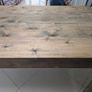 Wood kitchen table and bench Image 9
