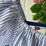 top zara large blue & white top size large Image 3