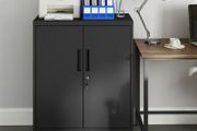 New Home Office Metal Filing Cabinet (Matte black) FREE Delivery